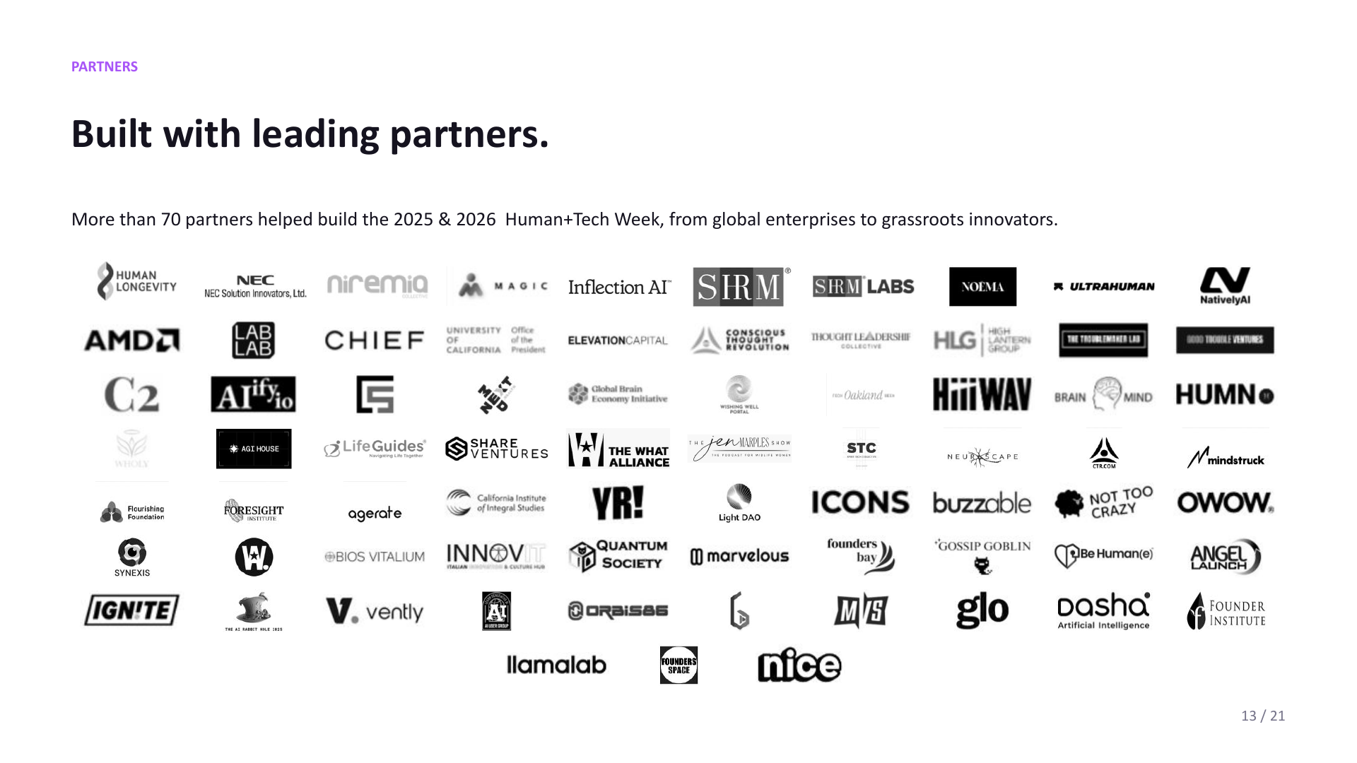 Partnership deck slide 13 of 21